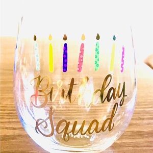 Blush Gold and Pink Birthday Decorations Glass